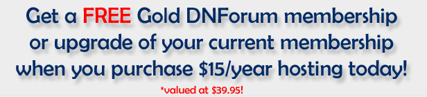 Get a FREE DNFOrum Membership when you purchase $15/year hosting!