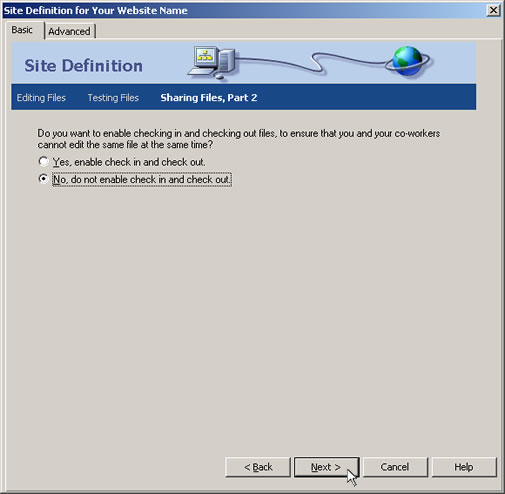 Dreamweaver Setup Guide Step 7