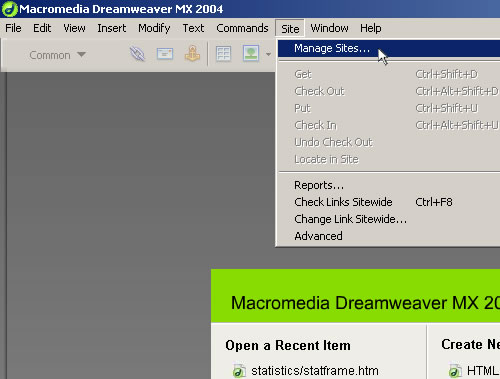 Dreamweaver Setup Guide Step 1