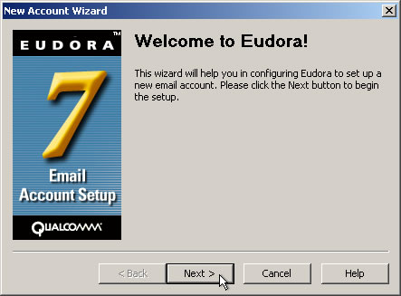 Eudora Setup Guide Step 1