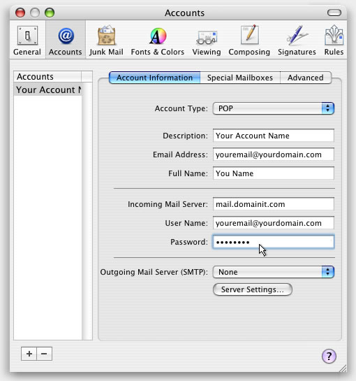 Mail Setup Guide Step 3