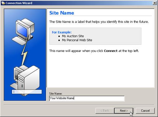 WS_FTP Setup Guide Step 3