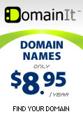 Domain Names Only $8.95